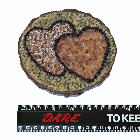 Soulmate Twin Flames Crystal Grid Wood Decor - Picture 7 of 7